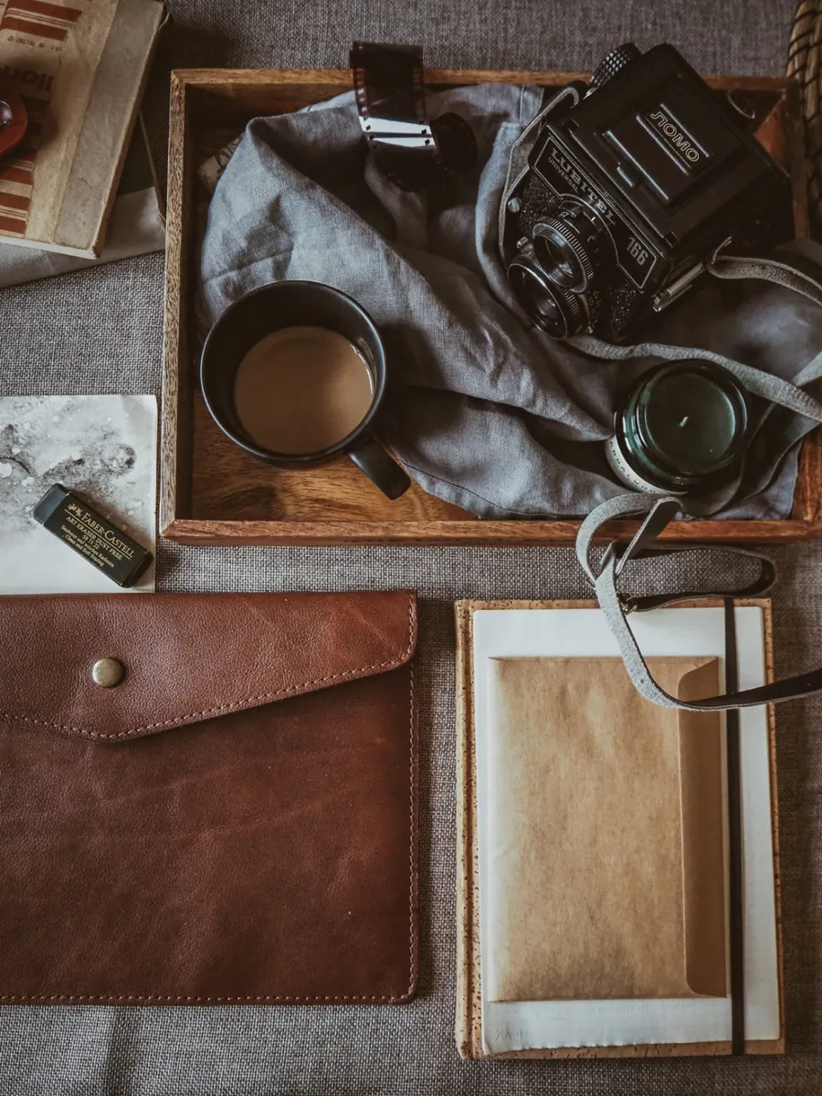 Organizer skórzany na ipad — zdjęcie 3