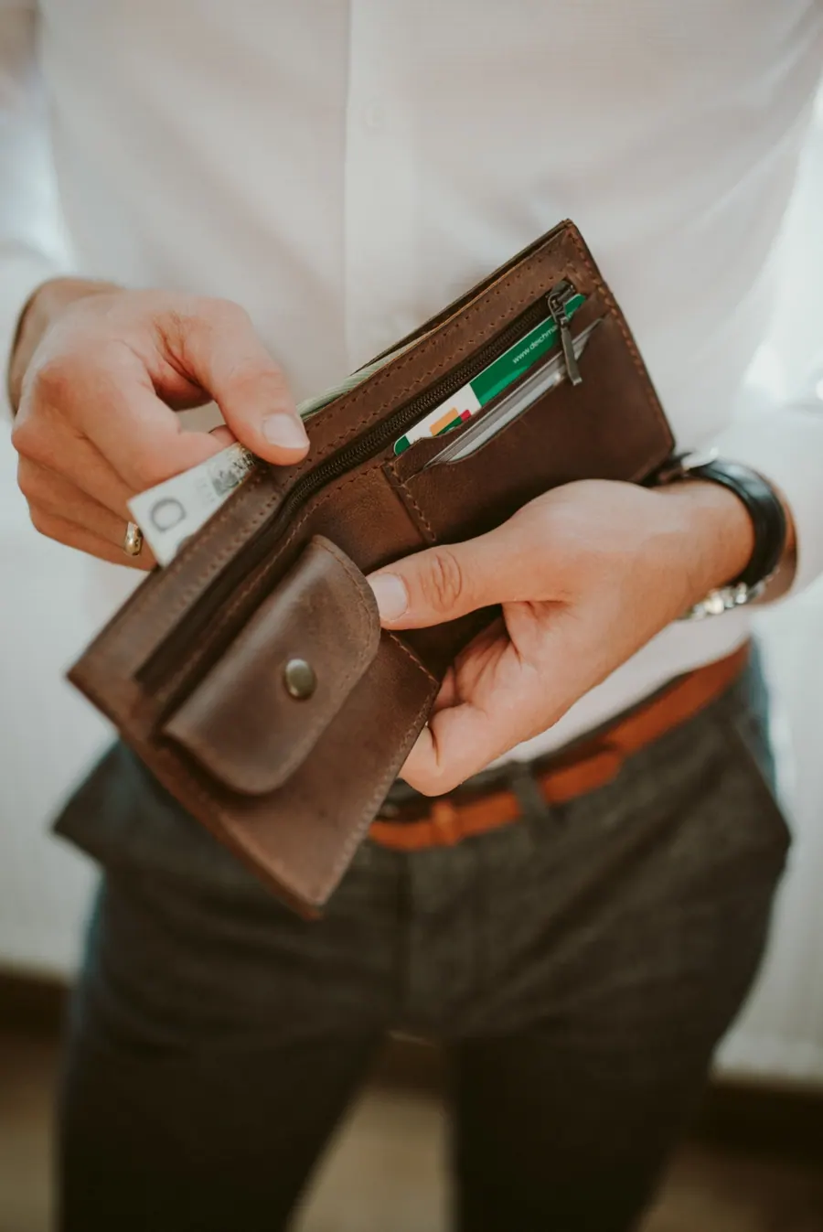 Portfel KARO skórzany — zdjęcie 1