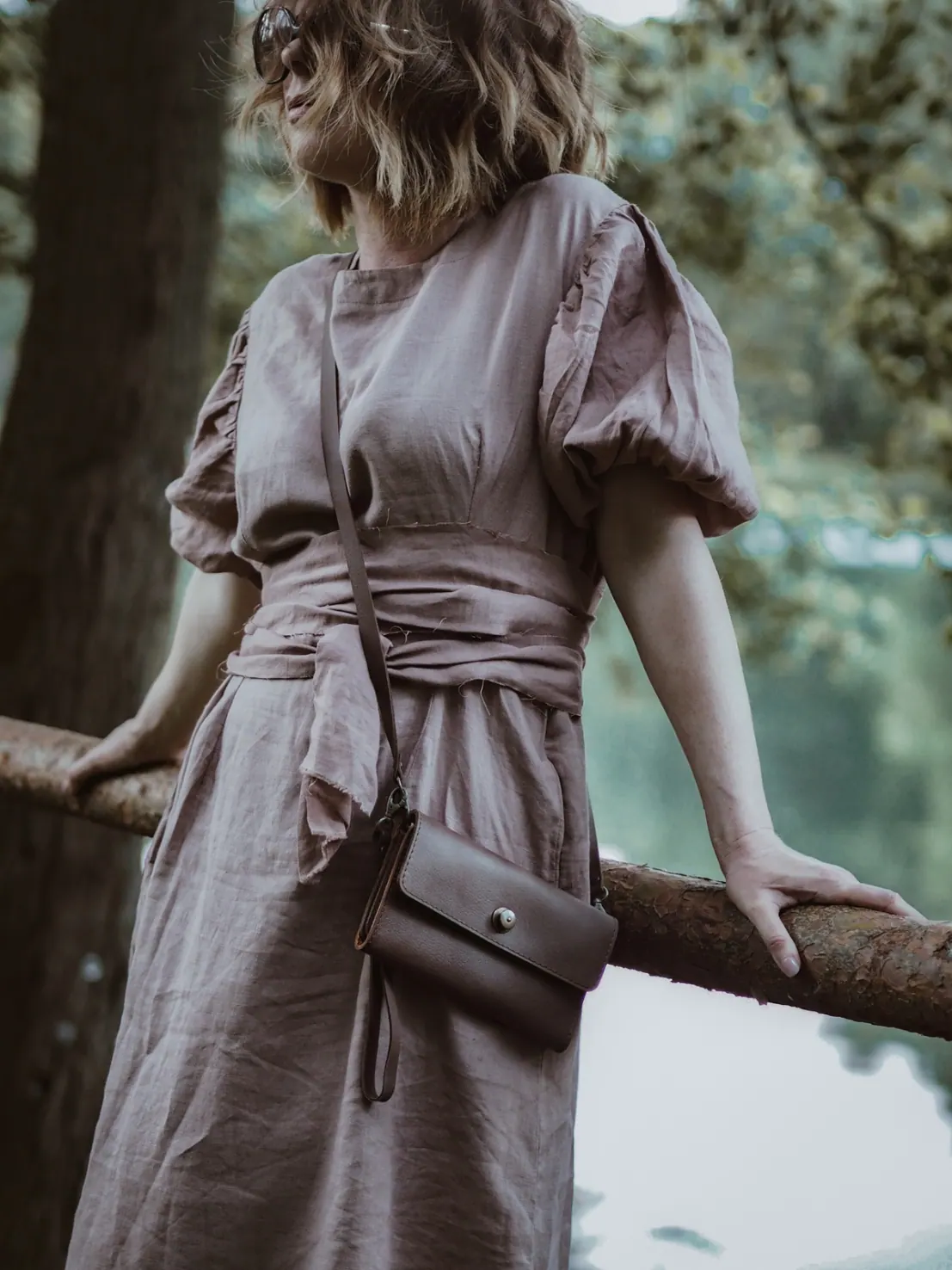 Adelaide Nerka skórzana Brąz Barka — fotografia z galerii modelu